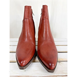 New NO Box Casta Tynt Rust Side Zip Gusset Heel Ankle Boots #1060 EU 41